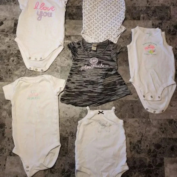 6m Onesies Basics 6piece Set - Picture 1 of 7